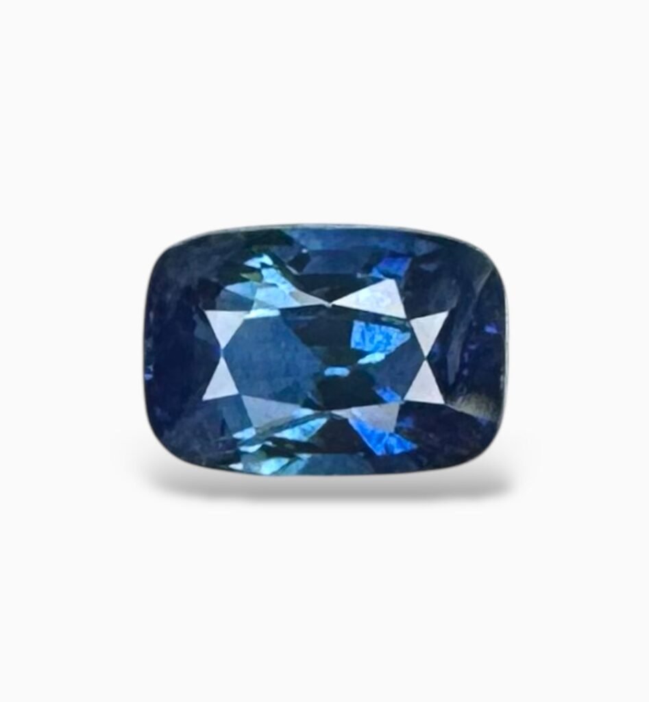Blue Sapphire Cushion Cut Stone 1.69 Carats 7.2 X 4.9 mm