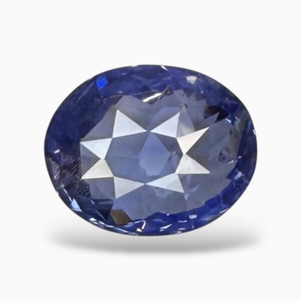 Natural Blue Sapphire Oval 4.92 Carats From Srilanka (Neelam Stone)