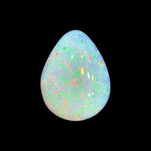 Natural White Ethopian Opal Pear Cabochon 12.52 Carats