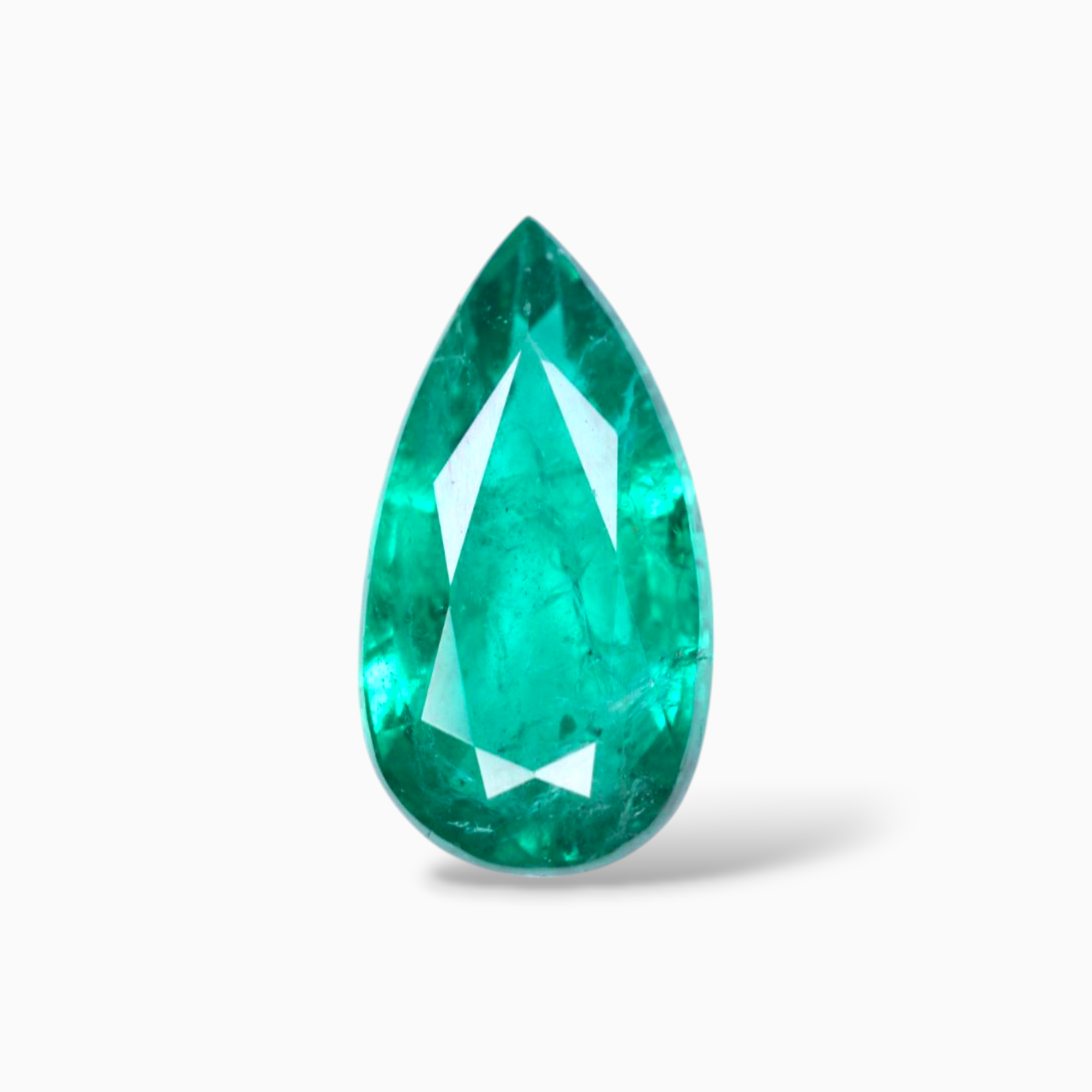 Original Emerald Stone 5.95 Carats Pear Shape 16.6x8.9mm Size
