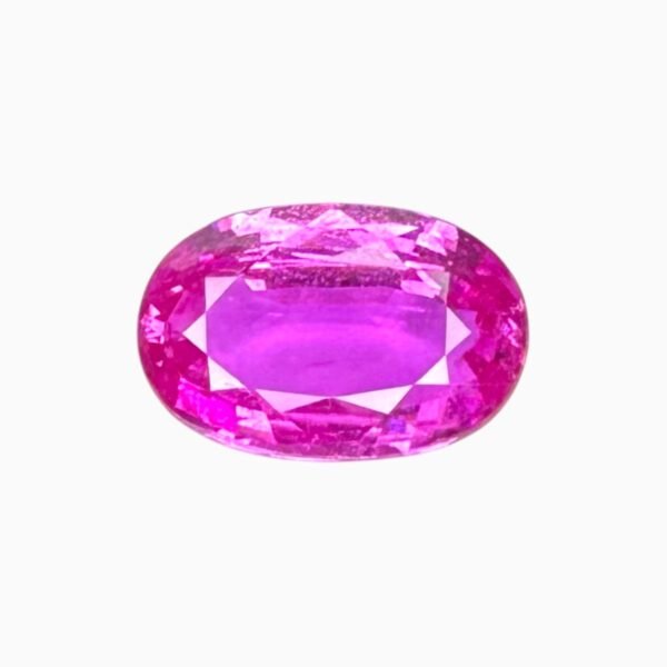 Pink sapphire Oval Stone 4.05 Carats 12.10 X 7.94 X 4.29 mm