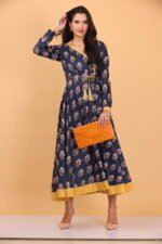Black Anarkali Kurti for Women – Lightweight Ethnic Wear